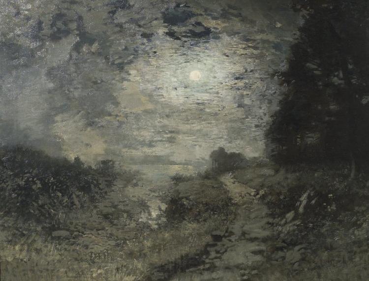 Alexander Helwig Wyant Moonlight and Frost Germany oil painting art